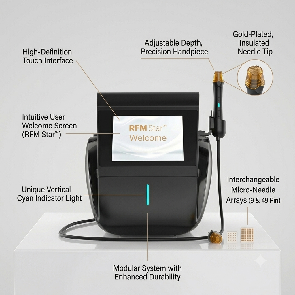 RFM Star™ Professional 3-in-1 Microneedling RF System with Vacuum Suction Technology