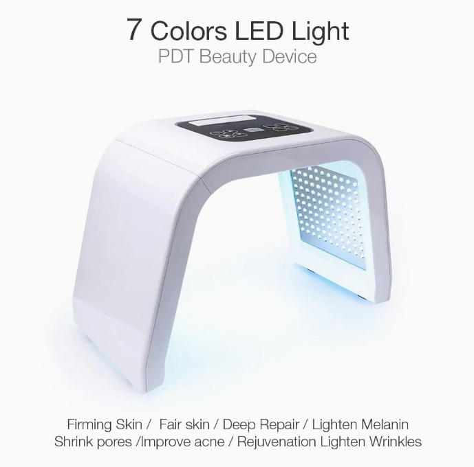 New Latest 7 Color Photon Skin Rejuvenation Facial 7 LED Light Therapy Machine UV PDT LED Light Beautifying Machine