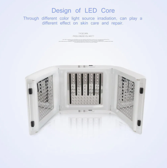 New Latest 7 Color Photon Skin Rejuvenation Facial 7 LED Light Therapy Machine UV PDT LED Light Beautifying Machine