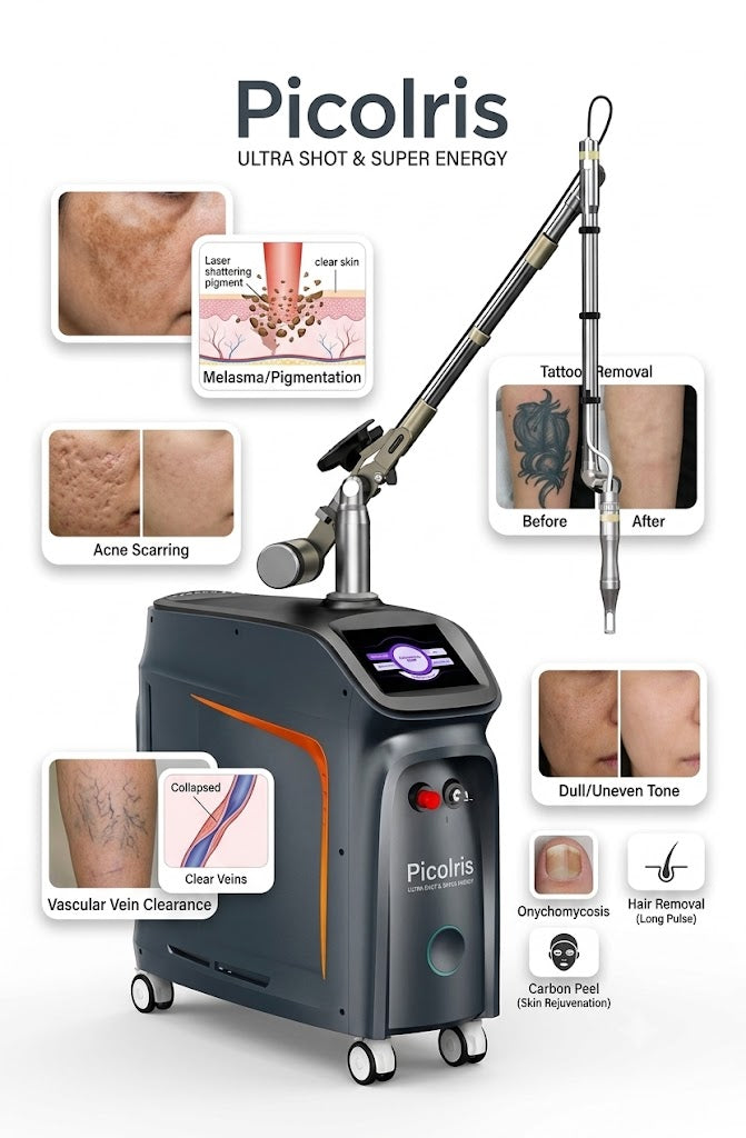 Picolris Ultra Shot Active Q-Switch Nd:YAG Picosecond Laser Machine